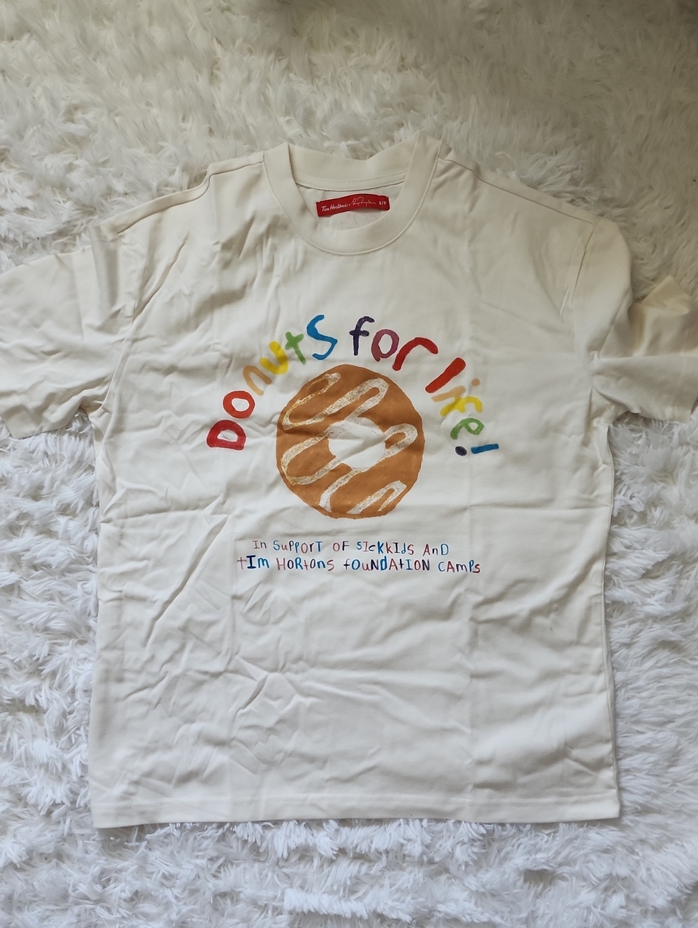 Cream 'Donuts for Life' Graphic Tee by The Honest Kids